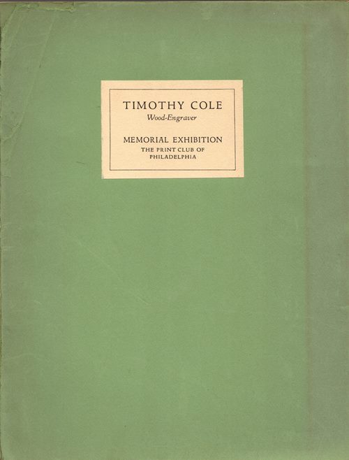 Image for Timothy Cole Memorial Exhibition