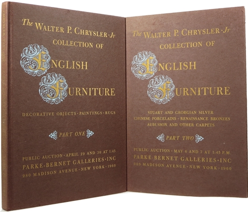 Image for The Walter P. Chrysler Collection of English Furniture, Decorative Objects, Paintings, Rugs, Part One, April 29-30, and Part Two, May 6-7, 1960