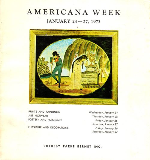 Image for Americana Week, New York, January 24-27, 1973 (Sale 3467)