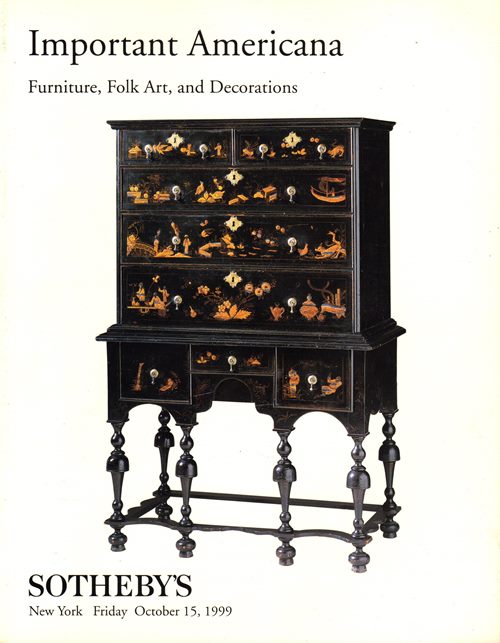 Image for Important Americana: Furniture, Folk Art, and Decorations, New York, October 15, 1999 (Sale 7350)
