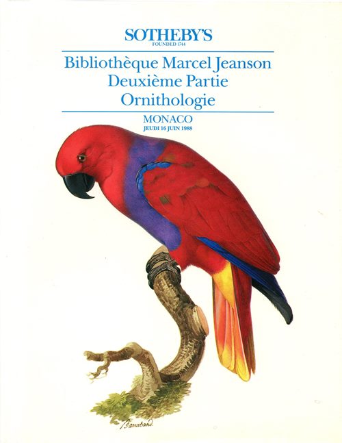 Image for Bibliotheque Marcel Jeanson Deuxieme Partie Ornithologie, Monaco, Jeudi 16 Juin 1988