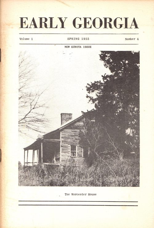 Image for Early Georgia, Volume 1, Number 4, Spring 1955 (New Echota Issue)