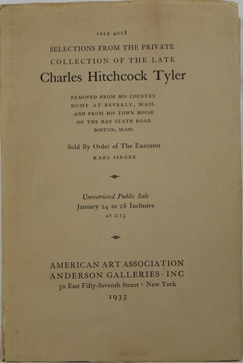 Image for Selections from the Private Collection of the Late Charles Hitchcock Tyler