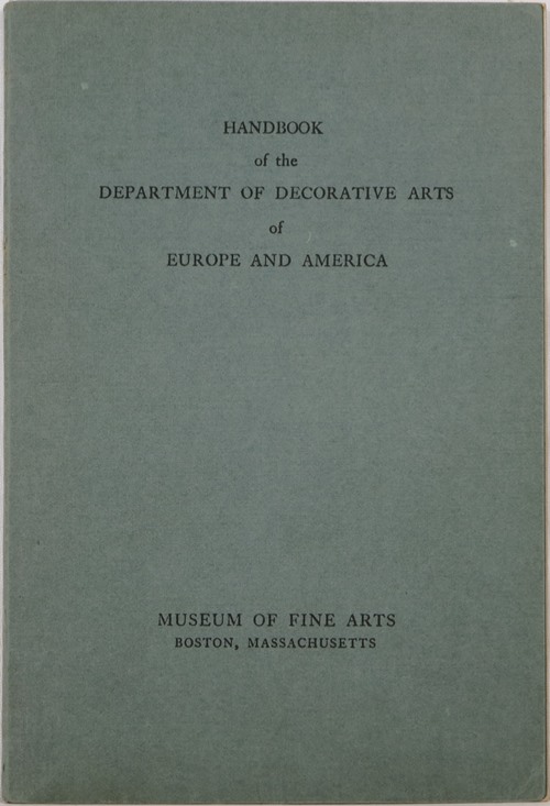 Image for Handbook of the Department of Decorative Arts of Europe and America