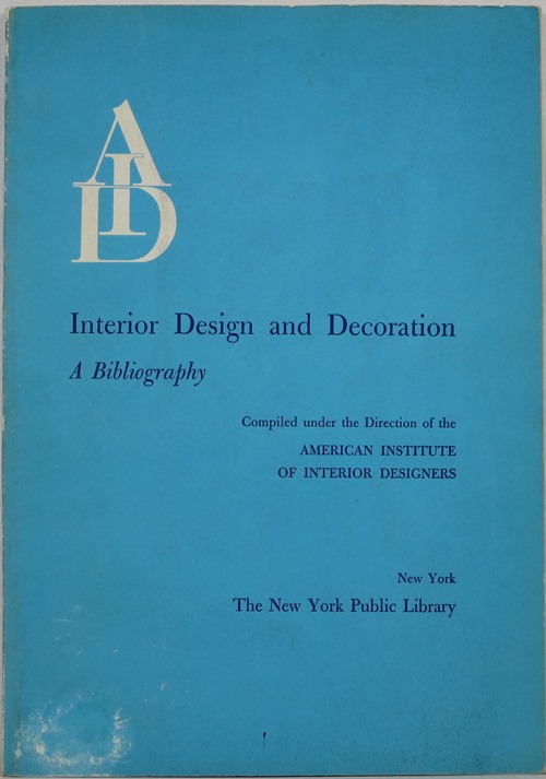 Image for Interior Design and Decoration: A Bibliography