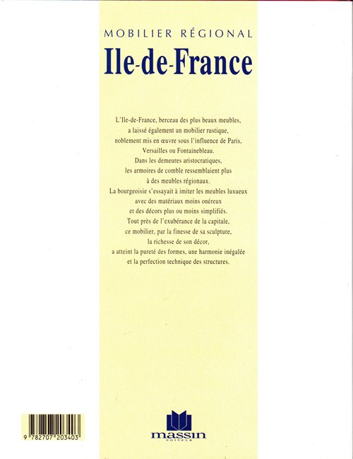 Mobilier Regional Ile-de-France