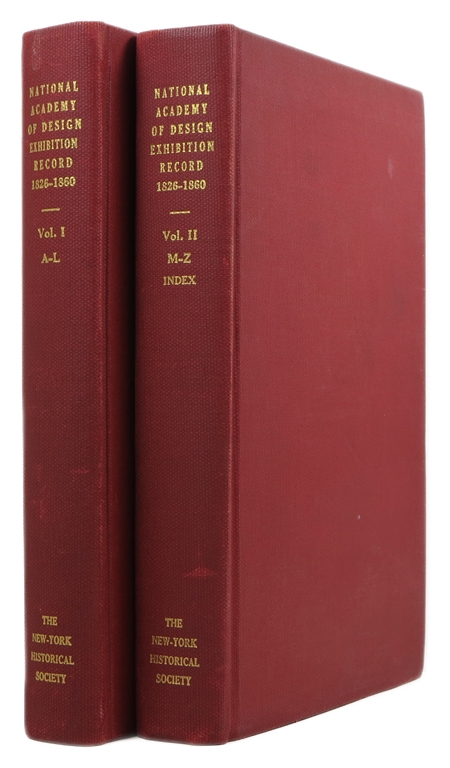National Academy of Design Exhibition Record 1826-1860, 2 volumes