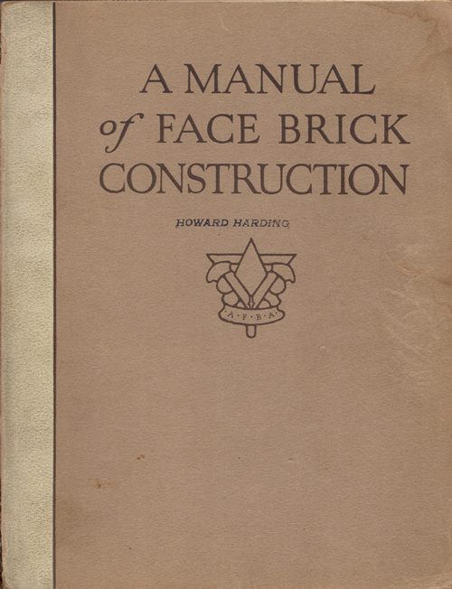Image for A Manual of Face Brick Construction