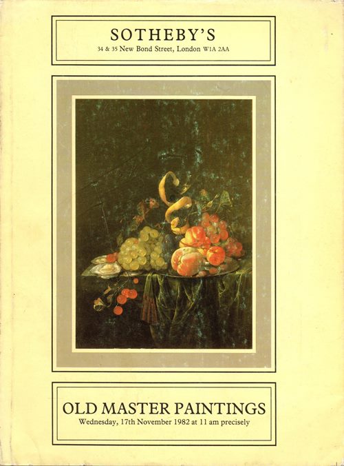 Image for Catalogue of Old Master Paintings, London, 17th November 1982
