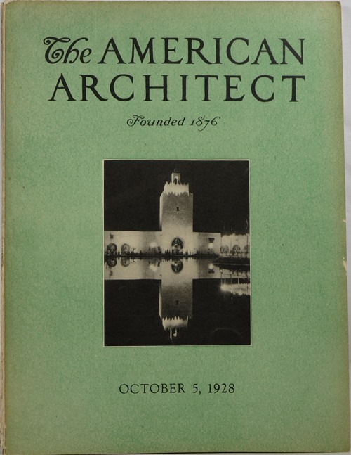Image for The American Architect, Number 2554, October 5, 1928