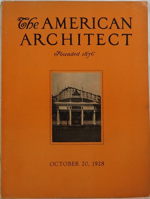 Image for The American Architect, Number 2555, October 20, 1928