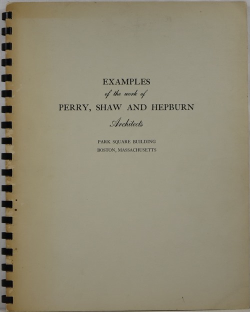 Image for Examples of the Work of Perry, Shaw and Hepburn
