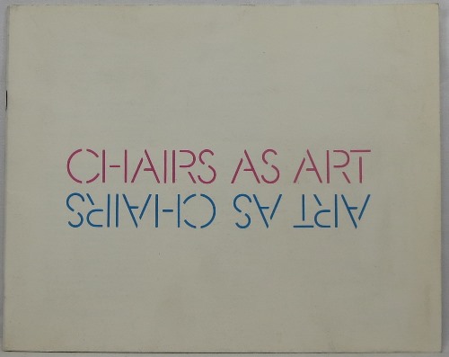 Image for Chairs as Art. Art as Chairs