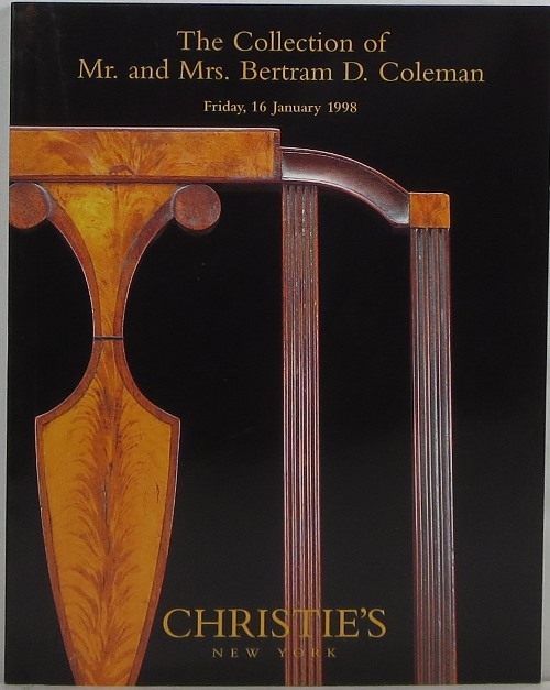 Image for The Collection of Mr. and Mrs. Bertram D. Coleman, 16 January 1998