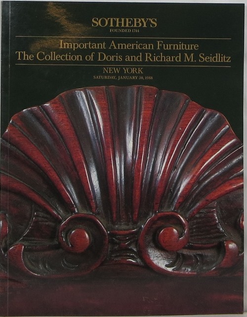 Image for Important American Furniture: The Collection of Doris and Richard M. Seidlitz, New York, January 30, 1988