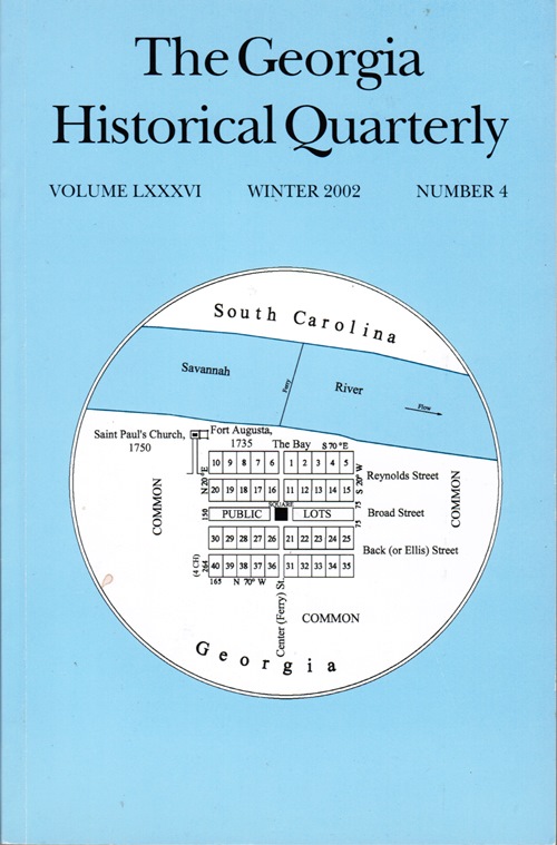 Image for The Georgia Historical Quarterly, Volume LXXXVI, Winter 2002, Number 4