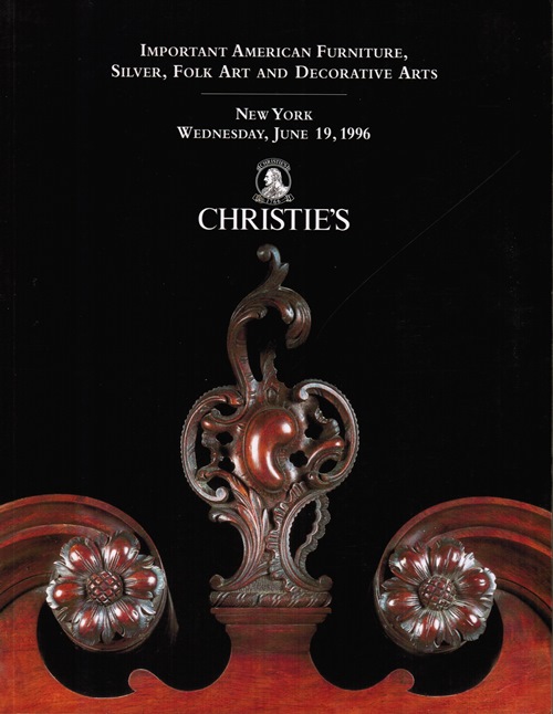 Image for Important American Furniture, Silver, Folk Art and Decorative Arts, New York, June 19, 1996 (Sale 8416)