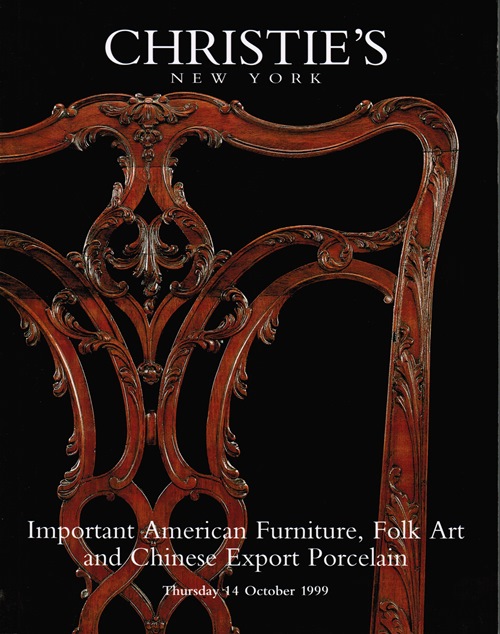 Image for Important American Furniture, Folk Art and Chinese Export Porcelain, New York, 14 October 1999 (Sale 9268)