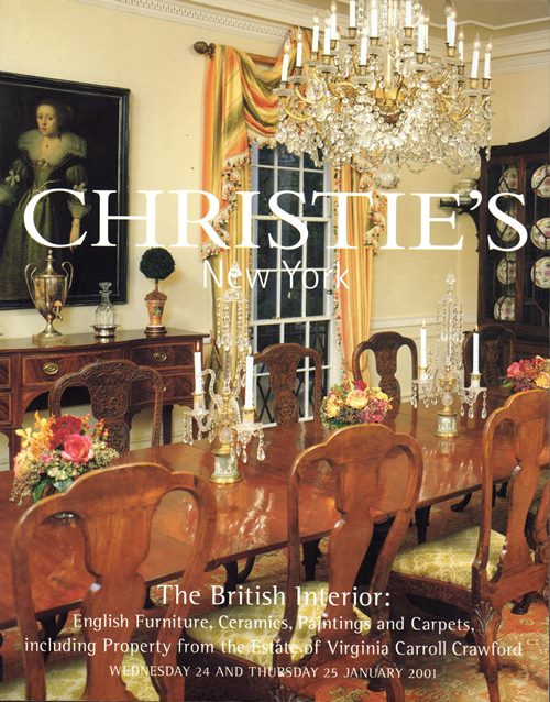 Image for The British Interior: English Furniture, Ceramics, Paintings and Carpets, including Property from the Estate of Virginia Carroll Crawford, New York, 24 and 25 January 2001 (Sale 9594)