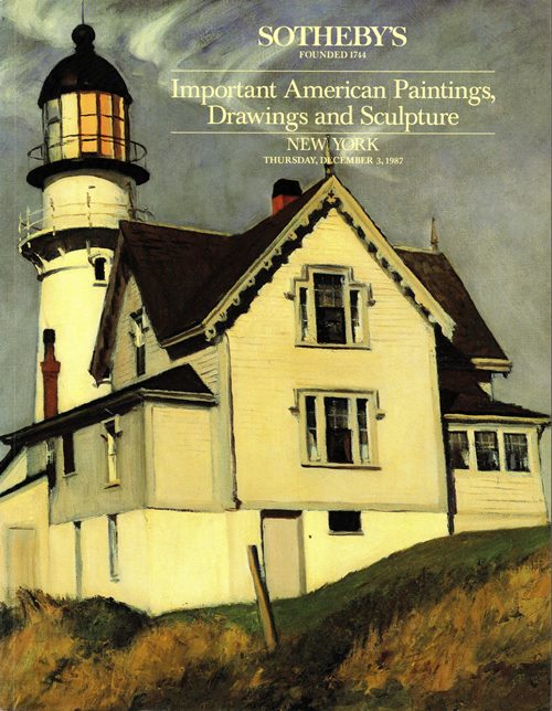 Image for Important American Paintings, Drawings and Sculpture, New York, December 3, 1987 (Sale 5644)