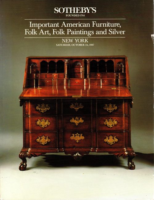 Image for Important American Furniture, Folk Art, Folk Paintings and Silver, New York, October 24, 1987 (Sale 5622)