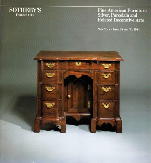 Image for Fine American Furniture, Silver, Porcelain and Related Decorative Arts, New York, June 28 and 30, 1984 (Sale 5208)