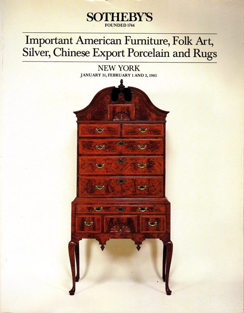 Image for Important American Furniture, Folk Art, Silver, Chinese Export Porcelain and Rugs, New York, January 31, February 1 and 2, 1985 (Sale 5282)