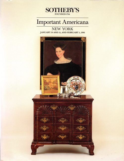Image for Important Americana Including Furniture, Folk Art and Folk Paintings, Prints, Silver and Chinese Export Porcelain, New York, January 30 and 31 and February 1, 1986 (Sale 5429)