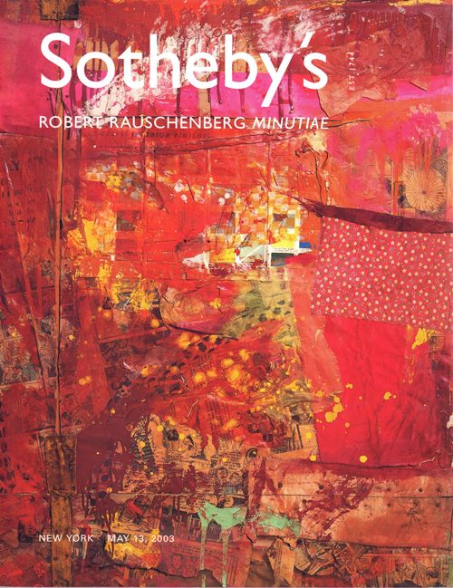 Image for Robert Rauschenberg Minutiae, New York, May 13, 2003