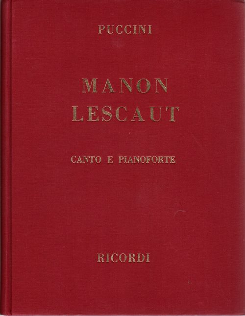 Image for Manon Lescaut: Opera Completa per Canto e Pianoforte