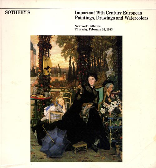 Image for Important 19th Century European Paintings, Drawings and Watercolors, New York, February 24, 1983 (Sale 5010)