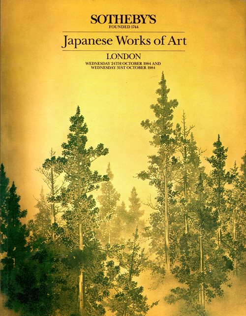 Fine Japanese Works of Art Including Netsuke, Inro, Lacquer, Ivories, Ceramics, Works of Art and Sculpture, Swords, Armour and Sword Fittings, and Tsuba, London, 24th October and 31st October 1984