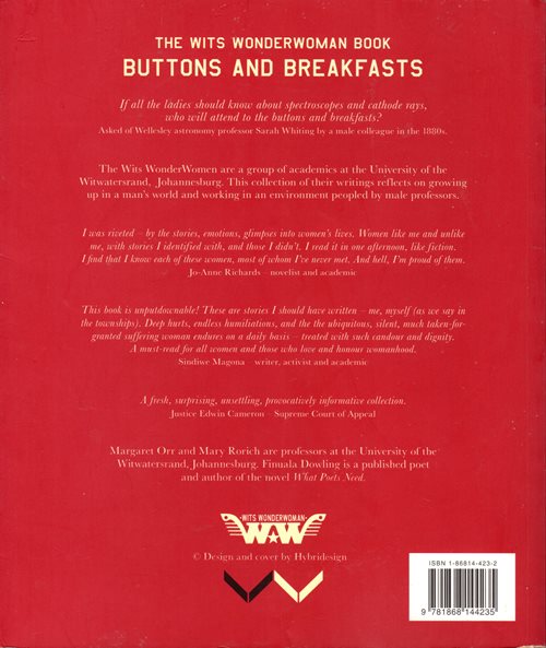 The Wits Wonderwoman Book: Buttons and Breakfasts