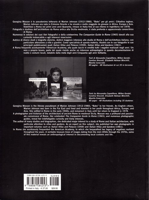 Georgina Masson, 1912-1980: Selections from the Photographic Archive Selezioni dall'Archivio Fotografico